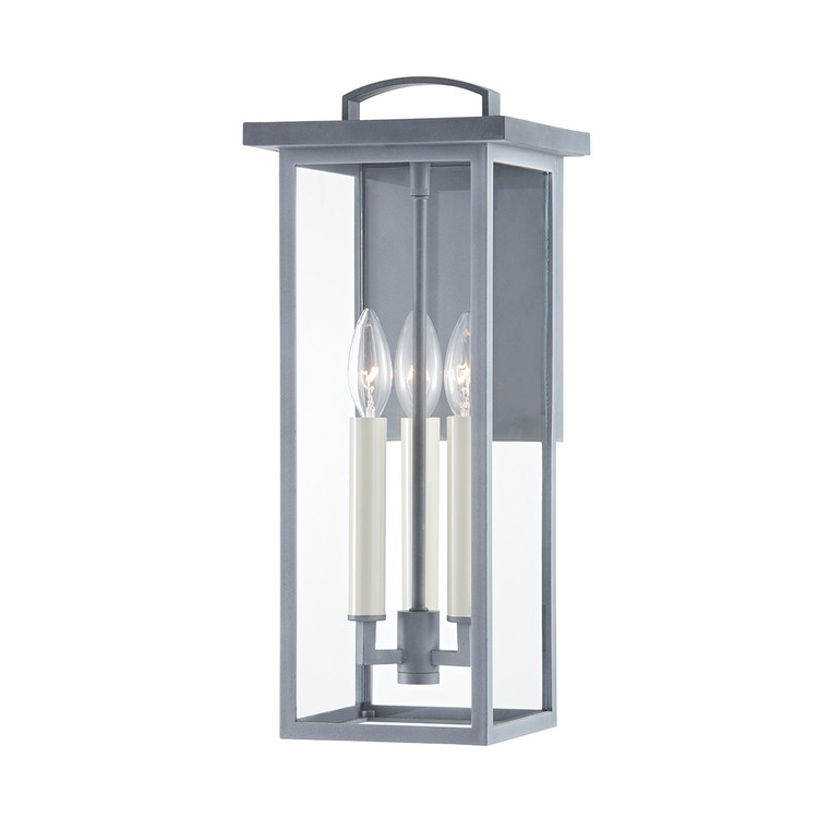 Troy Lighting - B7522-WZN - Three Light Outdoor Wall Sconce - Eden - Weathered Zinc Troy Lighting - B7522-WZN - Three Light Outdoor Wall Sconce - Eden - Weathered Zinc