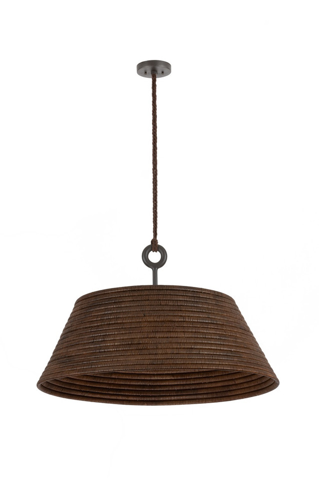Troy Lighting - F2836-TBZH - One Light Pendant - Sequoia - Textured Bronze W/ Highlight