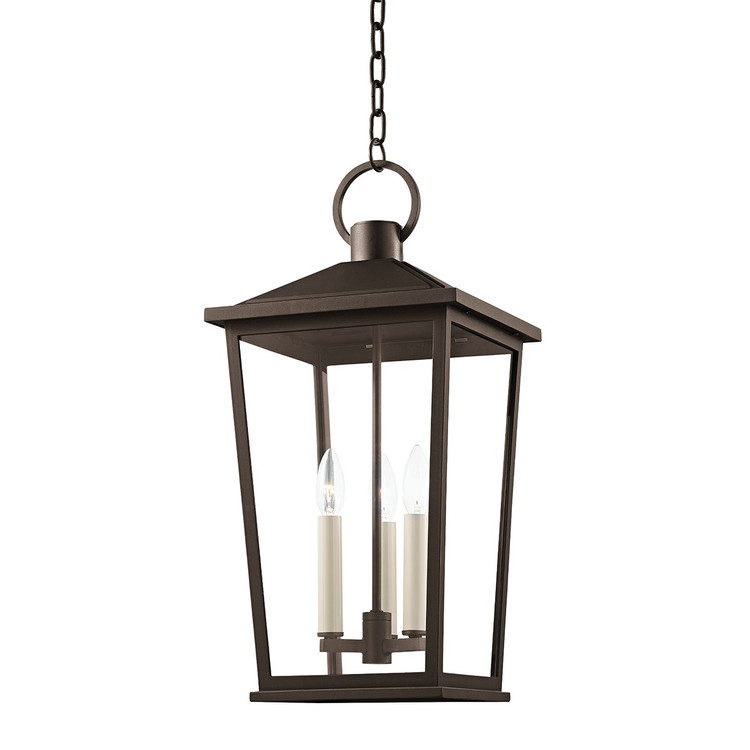 Troy Lighting - F8911-TBZH - Three Light Outdoor Lantern - Soren - Textured Bronze W/ Hl Troy Lighting - F8911-TBZH - Three Light Outdoor Lantern - Soren - Textured Bronze W/ Hl