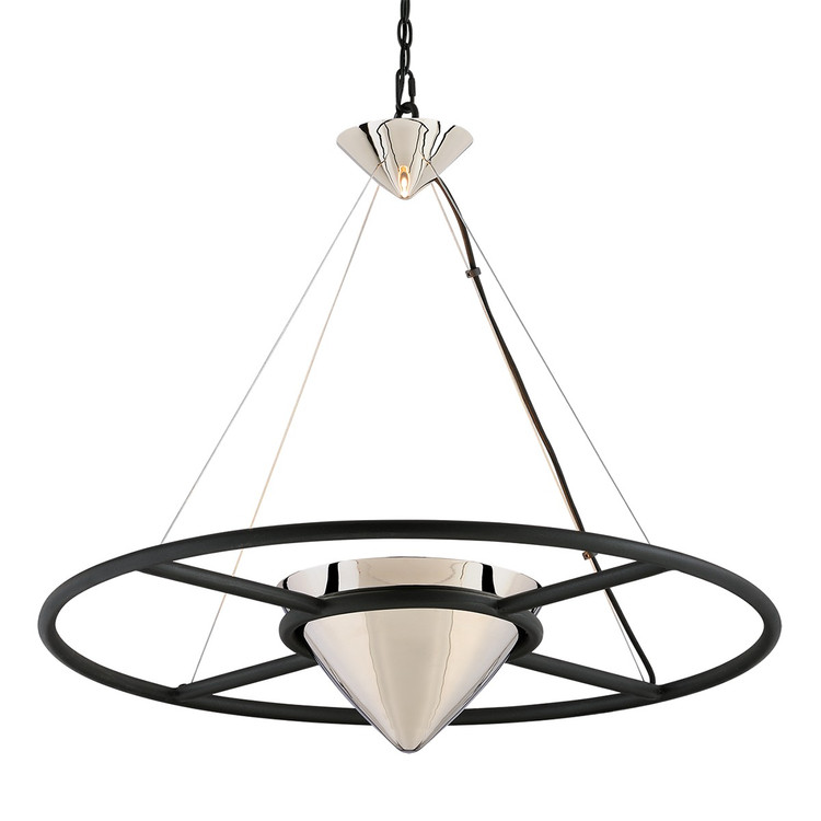 Troy Lighting - FL4817 - LED Pendant - Zero Gravity - Carbide Blk & Pol Nickel