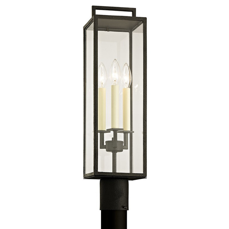 Troy Lighting - P6385-FOR - Three Light Post Lantern - Beckham - Forged Iron
