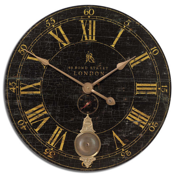Uttermost - 06030 - Wall Clock - Bond Street - Laminated
