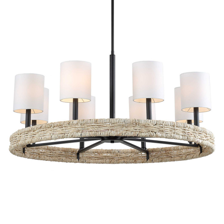 Uttermost - 21393 - Eight Light Chandelier - Faiyam - Dark Bronze