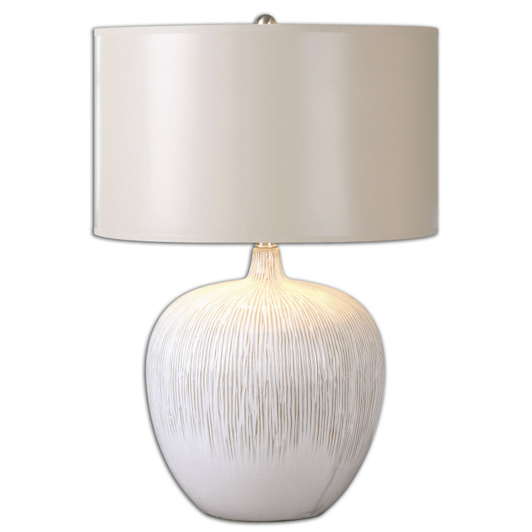 Uttermost - 26194-1 - One Light Table Lamp - Georgios - Ivory Glaze with Dark Tan Undertones