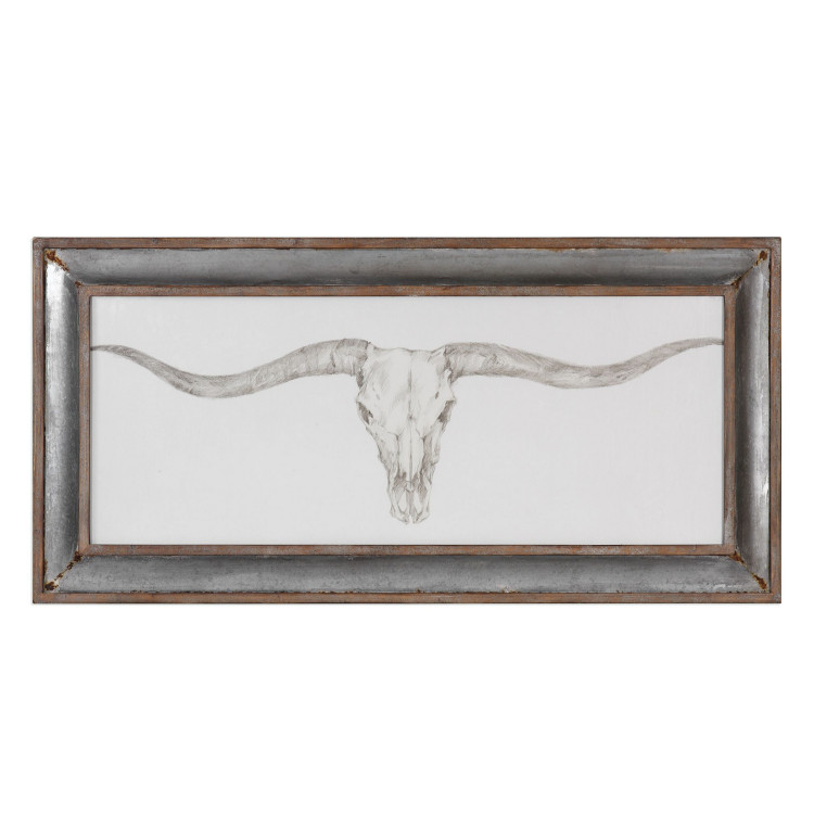 Uttermost - 51106 - Wall Art - Western Skull Mount - Barnwood Uttermost - 51106 - Wall Art - Western Skull Mount - Barnwood