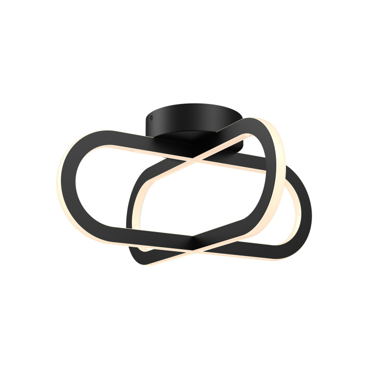 Dals - FDB-CC-BK - One Light Flush Mount - Atom - BK