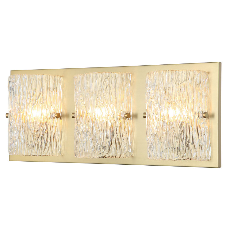 Varaluz - 376B03SB - Three Light Bath - Morgan - Satin Brass Varaluz - 376B03SB - Three Light Bath - Morgan - Satin Brass