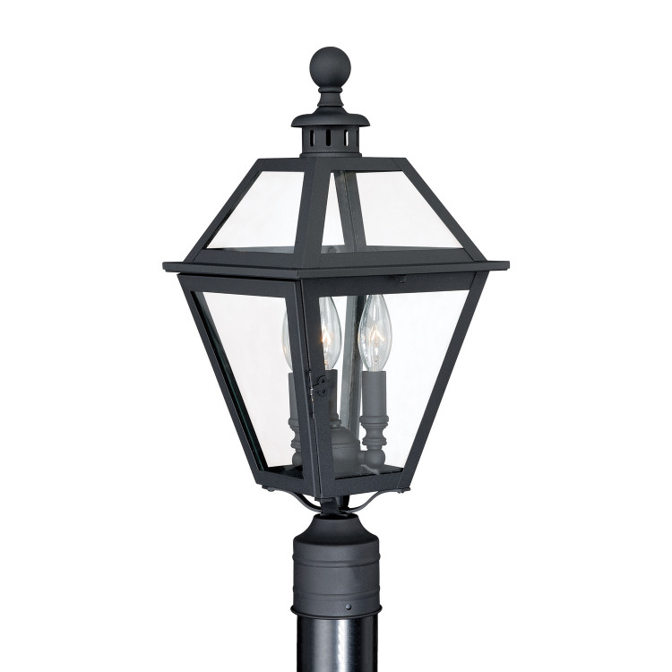 Vaxcel - T0082 - Three Light Outdoor Post Mount - Nottingham - Textured Black