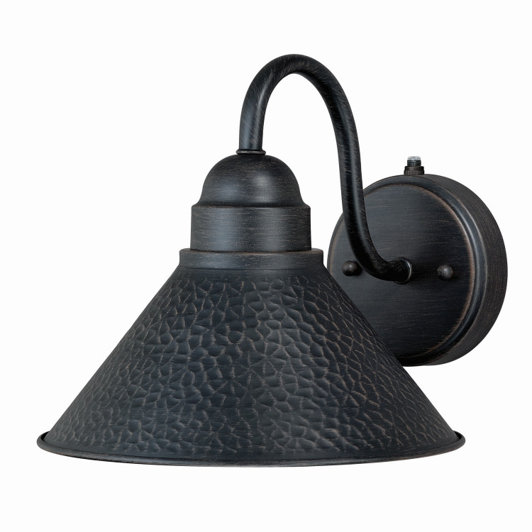 Vaxcel - T0197 - One Light Outdoor Wall Mount - Outland - Aged Iron/Light Gold