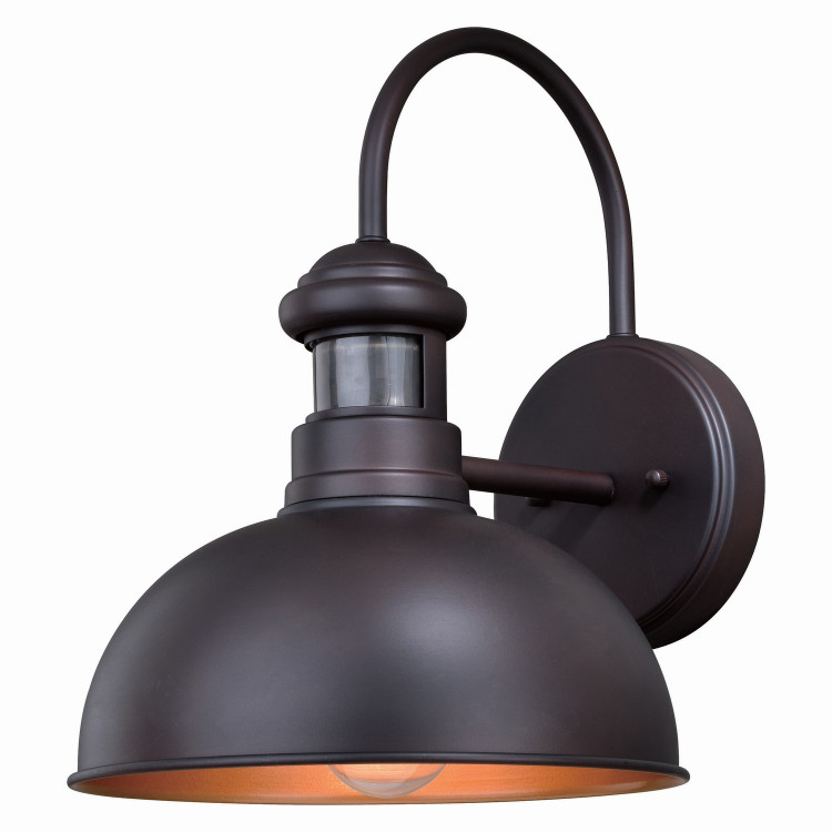 Vaxcel - T0385 - One Light Motion Sensor Outdoor Wall Light - Franklin - Oil Burnished Bronze/Light Gold