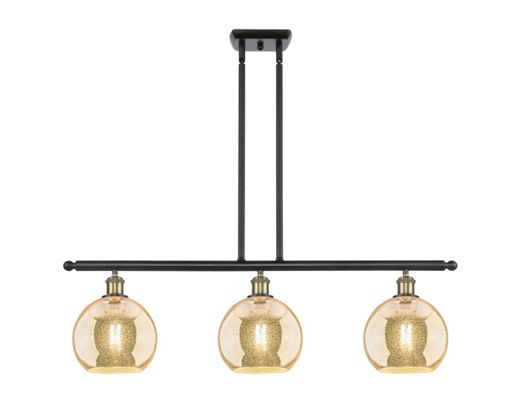 Innovations - 516-3I-BAB-G128-8 - Three Light Island Pendant - Ballston - Black Antique Brass