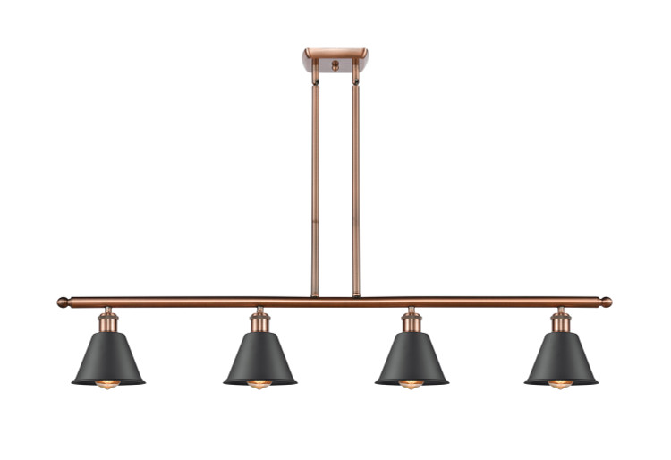 Innovations - 516-4I-AC-M8 - Four Light Island Pendant - Ballston - Antique Copper