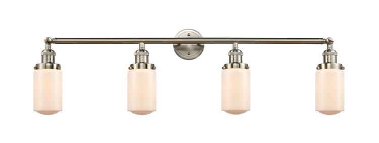 Innovations - 215-SN-G311 - Four Light Bath Vanity - Franklin Restoration - Brushed Satin Nickel