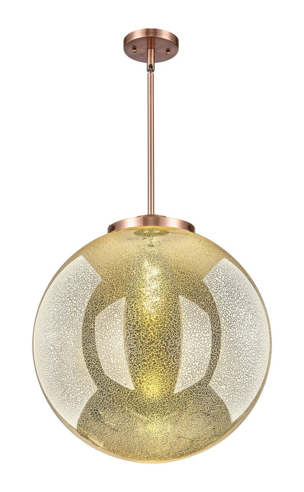 Innovations - 221-1S-AC-G208-18 - One Light Pendant - Essex - Antique Copper