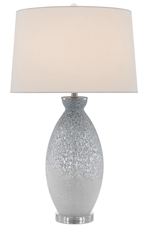 Currey and Company - 6000-0467 - One Light Table Lamp - Hatira - Blue/White/Clear