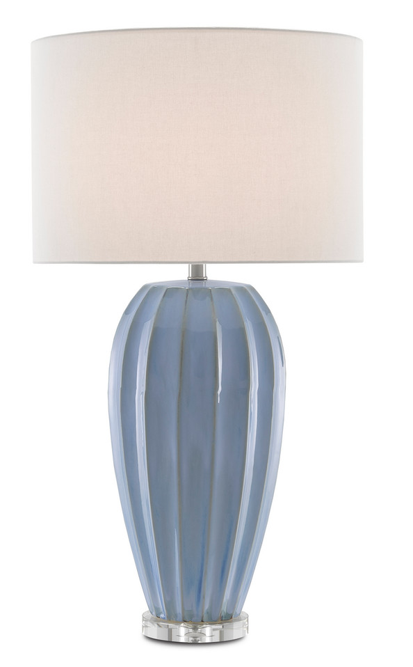 Currey and Company - 6000-0616 - One Light Table Lamp - Bluestar Blue Table Lamp - Light Blue/Clear