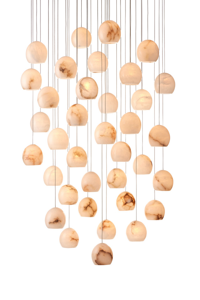 Currey and Company - 9000-0901 - 36 Light Pendant - Lazio Collection - White