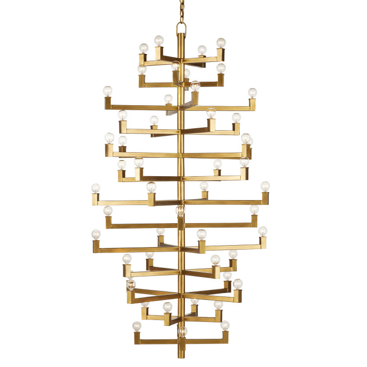 Currey and Company - 9000-0918 - 52 Light Chandelier - Andre Collection - Brass
