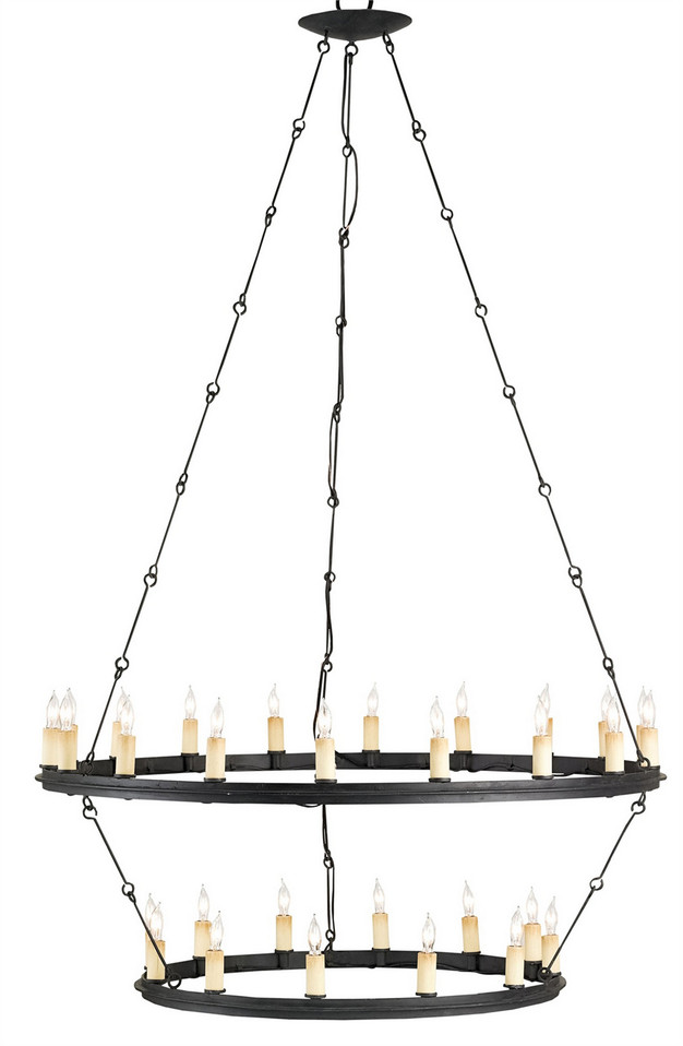 Currey and Company - 9935 - 30 Light Chandelier - Toulouse Chandelier - Blacksmith