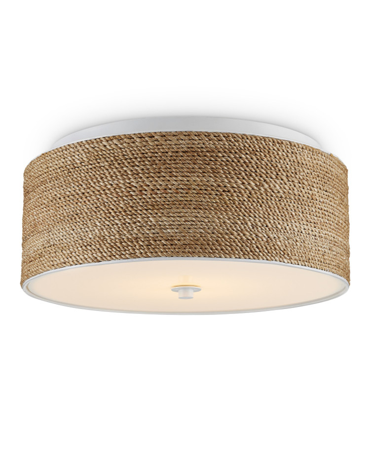 Currey and Company - 9999-0057 - LED Flush Mount - Coulton Rope Flush Mount - Natural/White