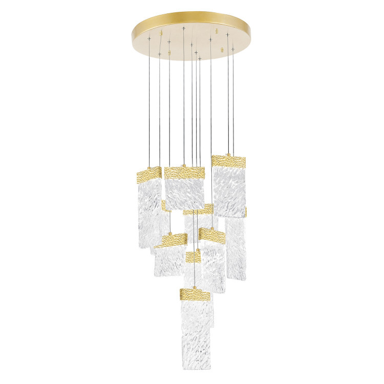 CWI Lighting - 1090P20-10-620 - LED Chandelier - Carolina - Gold Leaf