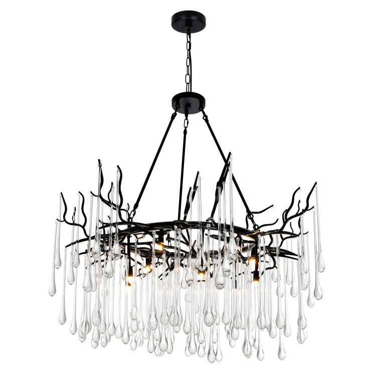 CWI Lighting - 1094P43-12-101 - 12 Light Chandelier - Anita - Black