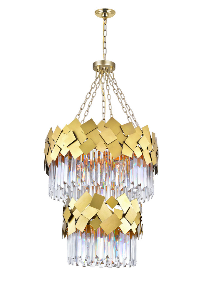 CWI Lighting - 1100P24-10-169 - Ten Light Chandelier - Panache - Medallion Gold