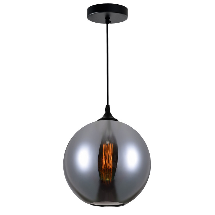 CWI Lighting - 5553P10-Smoke - One Light Mini Pendant - Glass - Black