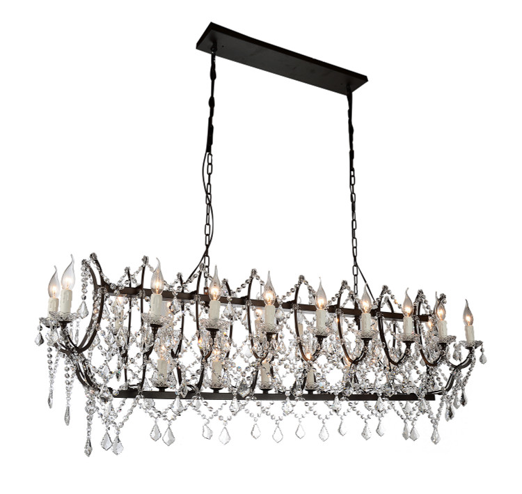 CWI Lighting - 9910P58-24-200 - 24 Light Chandelier - Phraya - Dark Brown