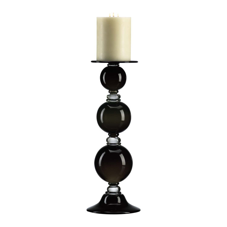 Cyan - 02180 - Candelabra - Globe - Black And Clear