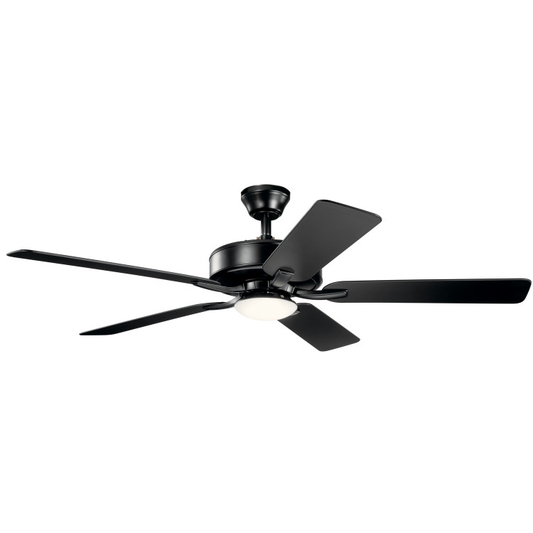 Kichler - 330019SBK - 52Ceiling Fan - Basics Pro Designer - Satin Black Kichler - 330019SBK - 52Ceiling Fan - Basics Pro Designer - Satin Black
