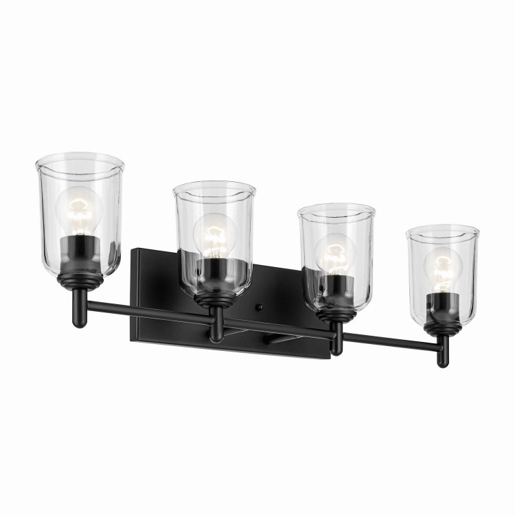 Kichler - 45575BKCLR - Four Light Bath - Shailene - Black