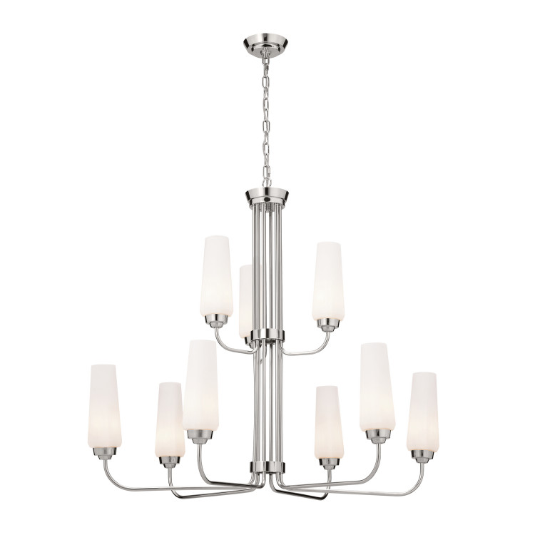 Kichler - 52482PN - Nine Light Chandelier - Truby - Polished Nickel