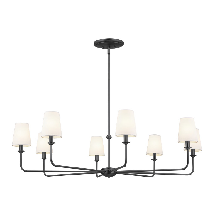 Kichler - 52517BK - Eight Light Chandelier - Pallas - Black