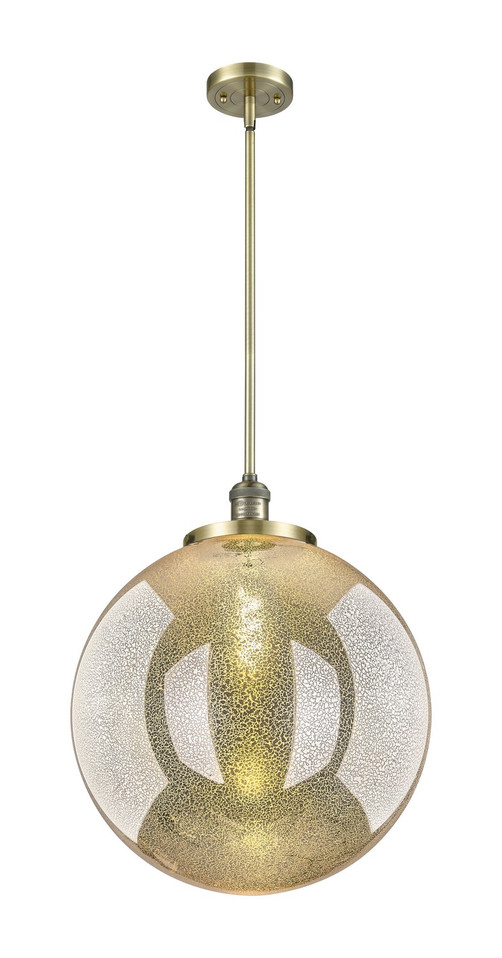 Innovations - 201S-AB-G208-18 - One Light Pendant - Franklin Restoration - Antique Brass