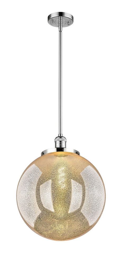 Innovations - 201S-PC-G208-16 - One Light Pendant - Franklin Restoration - Polished Chrome
