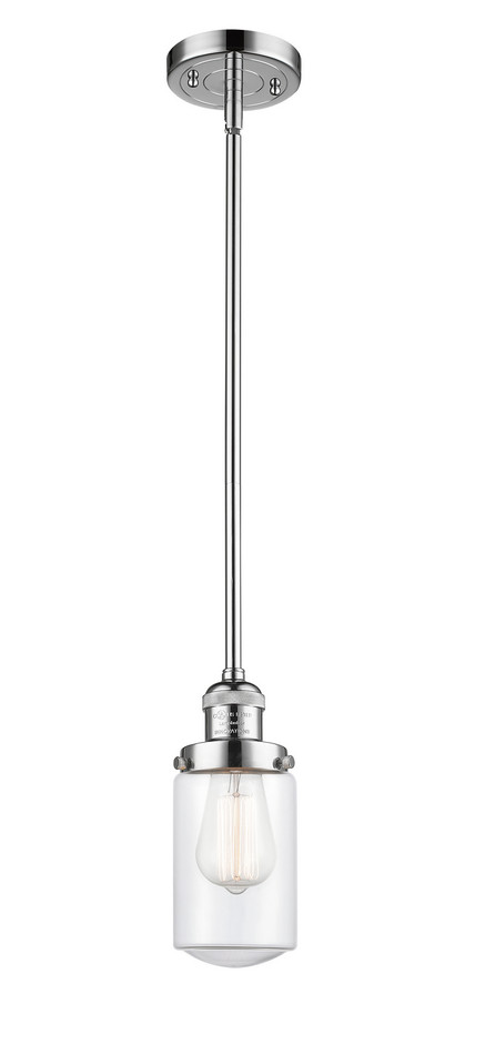 Innovations - 201S-PC-G312 - One Light Mini Pendant - Franklin Restoration - Polished Chrome