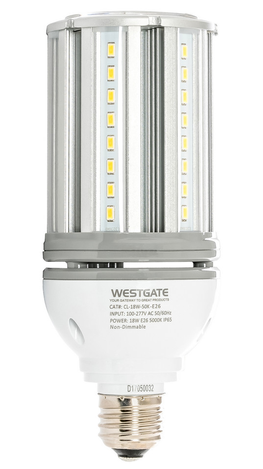 Westgate - CL-18W-30K-E26 - Corn Lamp - White