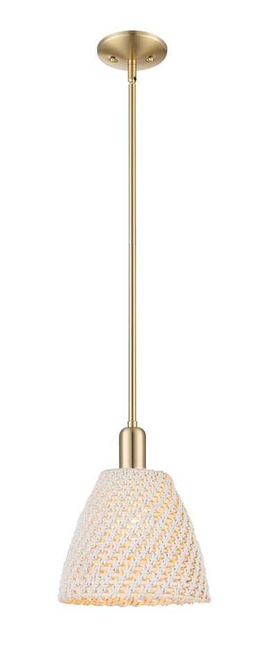 Innovations - 716-1S-CB-NBD-9-NAT - One Light Pendant - Arcadia - Champagne Bronze Innovations - 716-1S-CB-NBD-9-NAT - One Light Pendant - Arcadia - Champagne Bronze