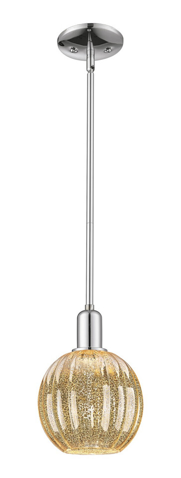 Innovations - 716-1S-PC-G458-7ME - One Light Mini Pendant - Arcadia - Polished Chrome