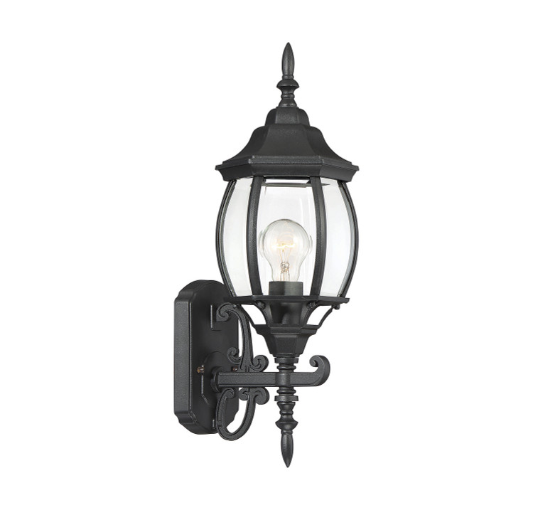 Meridian - M50054BK - One Light Outdoor Wall Sconce - Black