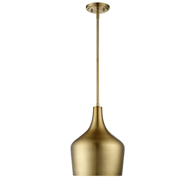 Meridian - M70020NB - One Light Pendant - Mpend - Natural Brass