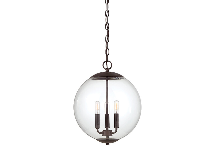 Meridian - M70060ORB - Three Light Pendant - Mpend - Oil Rubbed Bronze