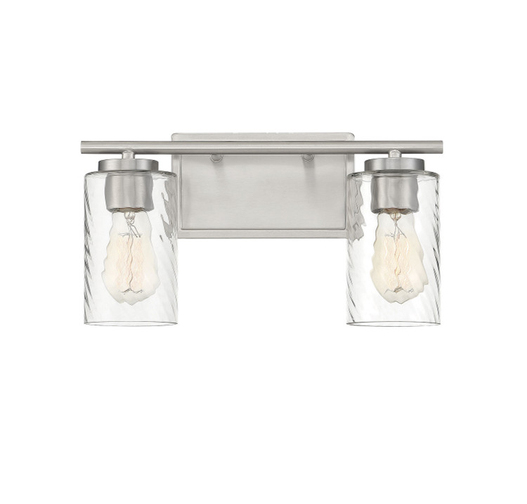 Meridian - M80037BN - Two Light Bathroom Vanity Light - Mbath - Brushed Nickel