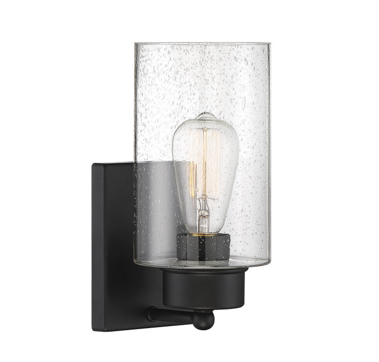 Meridian - M90013MBK - One Light Wall Sconce - Mscon - Matte Black Meridian - M90013MBK - One Light Wall Sconce - Mscon - Matte Black