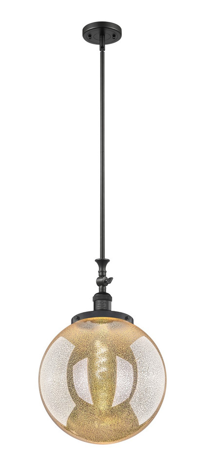 Innovations - 206-BK-G208-14 - One Light Mini Pendant - Franklin Restoration - Matte Black