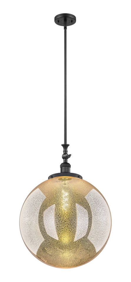 Innovations - 206-BK-G208-18 - One Light Mini Pendant - Franklin Restoration - Matte Black