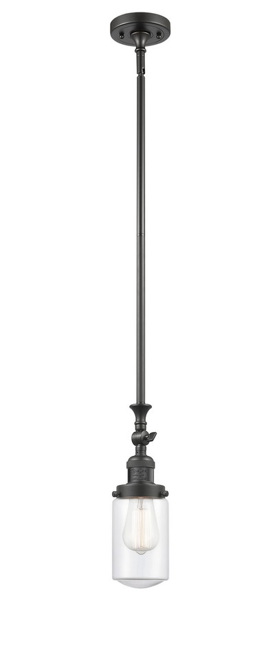 Innovations - 206-OB-G312-LED - LED Mini Pendant - Franklin Restoration - Oil Rubbed Bronze