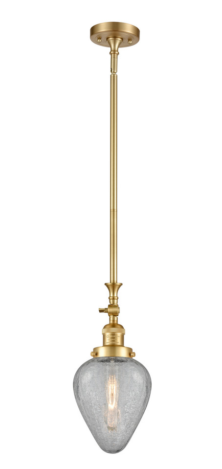 Innovations - 206-SG-G165 - One Light Mini Pendant - Franklin Restoration - Satin Gold
