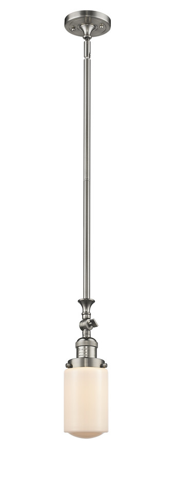 Innovations - 206-SN-G311 - One Light Mini Pendant - Franklin Restoration - Brushed Satin Nickel